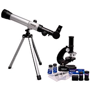 Kit Científico Vivitar VIVTELMIC20 Telescópio + Microscópio Educacional