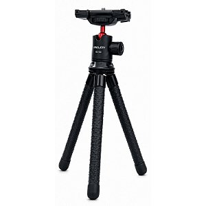 Tripé Flexível Kingjoy KT-660 + BD-50 para Celular e Câmeras Preto