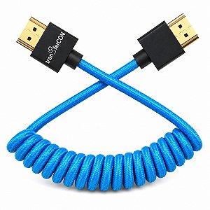 Cabo HDMI x HDMI Espiral Nylon TranferCon FL-201 8K 10cm