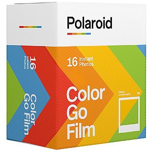 Filme Instantâneo Polaroid Go Color com Moldura Branca – 16 Fotos