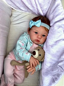 Bebê Reborn Abigail com Corpo de Tecido – Realismo e Qualidade  Pupilas Reborn