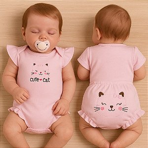 Conjunto Bebê Reborn Menina Realista TAM P