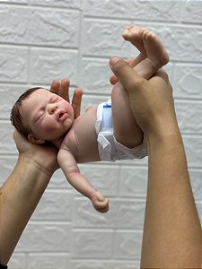 Bebê reborn silicone solido 35 cm realista PRONTA ENVIO 10 DIAS