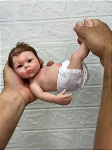 Bebê reborn silicone solido acordado 35 cm realista PRONTA ENVIO 10 DIAS