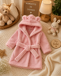 Roupão de Frio Antialérgico com Capuz para Bebê