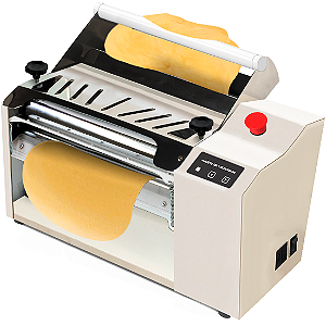 Cilindro Elétrico Laminador de Massas Inox 40 cm com Regulador de Velocidade Bivolt 127/220 V