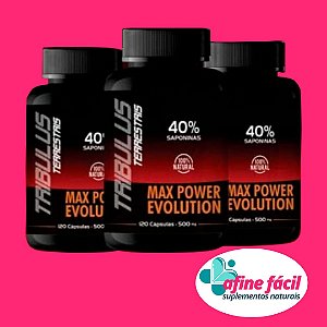 Tribulus terrestris Max Power Evolution com 120 Cápsulas