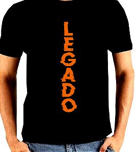 Camisa Preta Legado Oficial - orange