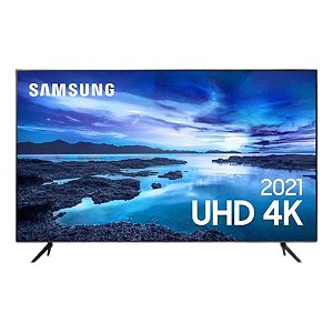 Smart TV LED 55' 4K UHD Samsung UN55AU7700 - Wifi, HDMI