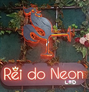 Letreiro Luminoso Painel Neon Personalizado - Rei do Neon