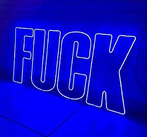 Letreiro Painel Neon Fvck 48 x 100