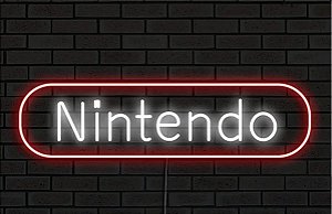 Letreiro Luminoso Painel Nintendo 14x55 - Rei do neon