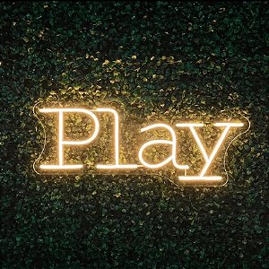 Letreiro Luminoso Painel Play 15x38 - Rei do neon