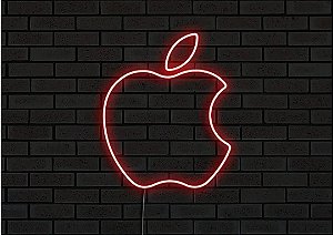 Letreiro Luminoso Painel Apple 33x27 - Rei do neon