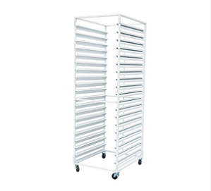 Armário para Pães Esqueleto para 20 Assadeiras 58cm x 70cm em Aço com Pintura Epóxi Branca - Vazio