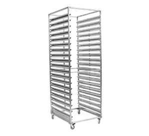 Armário Inox 430 para Pães Esqueleto para 20 Assadeiras 58cm x 70cm em Aço - Vazio