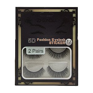 Cílios Postiços 5D em 02 Pares ZiEngli