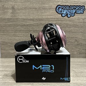Carretilha Albatroz M21 Pro rosa