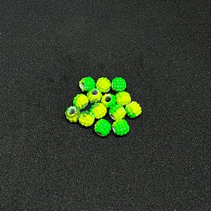 Miçanga Abacaxi verde/amarela