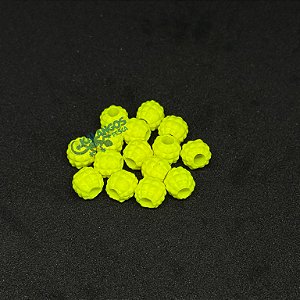 Miçanga Abacaxi amarela fluorescente da Kalangos (10 unidades)