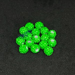 Miçanga Abacaxi verde fluorescente da Kalangos (10 unidades)