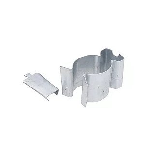 Abraçadeira Galvanizada Tipo D com Cunha 3/4