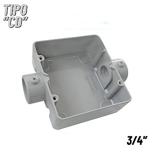 Condulete Duplo Alumínio Tipo CD 3/4'' Tramontina