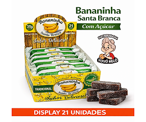 Bananinha Santa Branca Com Açúcar display 21 Unidades