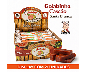 Goiabinha Cascão Santa Branca Tradicional - Display 21 Unidades