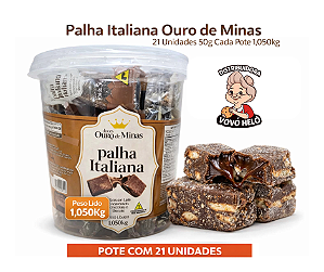 Palha Italiana Ouro de Minas - Pote com 21 Undiades