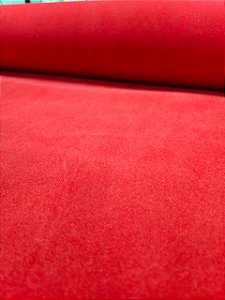 Veludo Flocado Embalagem e Decoração Dupla Face - Vermelho