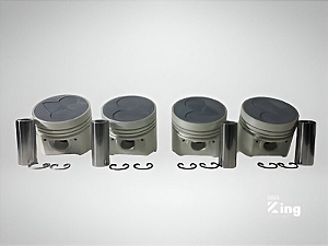 Pistão com Anel Kubota V2403 Injeção Indireta (87 m.m)