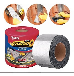 Manta Asfáltica Auto Adesiva Aluminizada Vedatudo 15cm X 10m