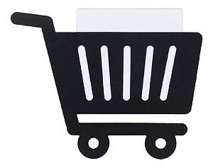 Porta Recado Geladeira + Bloco Papel / Carrinho De Compras