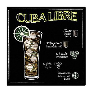 Quadro Decorativo Cuba Libre - Churrasqueira / Área De Lazer