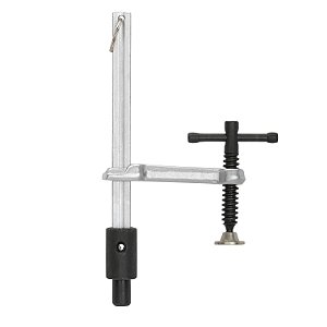 Sargento / Grampo de Fixação para Mesa de Solda, Sistema 16, 165x83mm, com Fuso e Rótula cabo em T SHUDN-6150