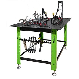 Mesa de solda Elefant.tools 1200x800 NITRETADA  ET16-M1208.L.N com estrutura base com 4 pés