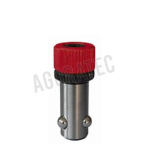 Pino de fixação rápido curto Ø 16 capacidade 24 mm vermelho A2-160511.SH1