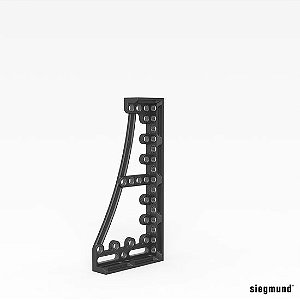 Esquadro de encosto e de fixação 800 GK esquerda ‐ Nitretado - SG2-280144.N