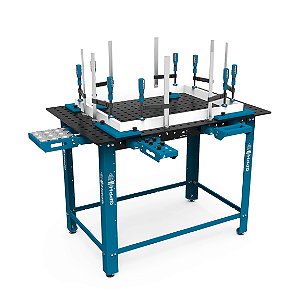 MESA 1200x800 NITRETADA S16 - BANCADA de solda GPPH DIY  - c/ 4x Pé básico GPDY12080.16.2N