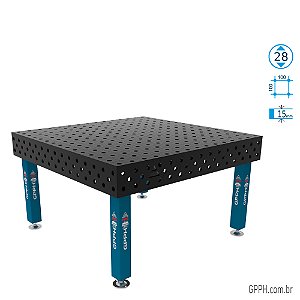 Mesa PRO 1500x1480x200 Ø28 - Grade 100x100 GPPH - GPPR150148.1.28