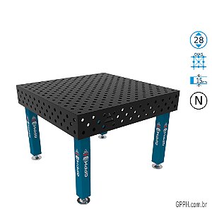 Mesa PRO 1200x1200x200 Ø28 - nitretada DIAG Grade 100x100 GPPH - GPPR120120.1D.28N