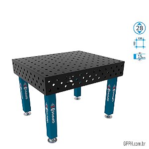 Mesa PRO 1200x1000x200 Ø28 - Grade 100x100 GPPH - GPPR120100.1.28