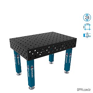 Mesa PRO 1200x800x200 Ø28 - Grade 100x100 GPPH - GPPR12080.1.28