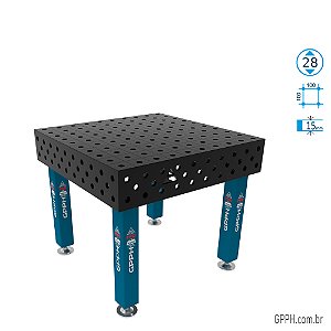 Mesa PRO 1000x1000x200 Ø28 - GPPH Grade 100x100 - GPPR100100.1.28
