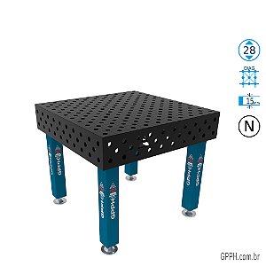 Mesa PRO 1000x1000x200 Ø28 - nitretada DIAG Grade 100x100 GPPH - GPPR100100.1D.28N