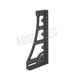 Esquadro de encosto e de fixação 800 GK esquerda com esquadro giratório ‐ Nitretado - A2-280144.N