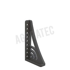 Esquadro de encosto e de fixação 500 G com esquadro giratório direita AGORATEC ‐ Nitretado - A2-280165.N