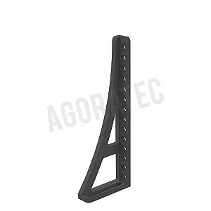 Esquadro de encosto e de fixação 750 G esquerda AGORATEC ‐ Nitretado ‐ A2-280166.N