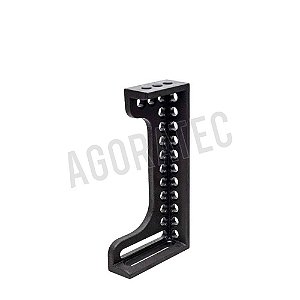 Esquadro de encosto e de fixação 300 GKSH esquerda ‐ nitretado  A2-160128.NSH